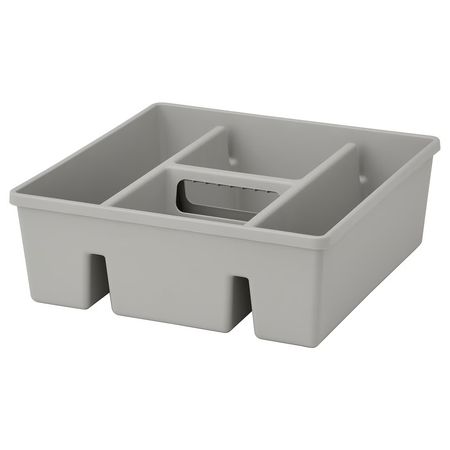 FÅNGGRÖDA Вставка с отделениями - светло-серый 30x30x11 см