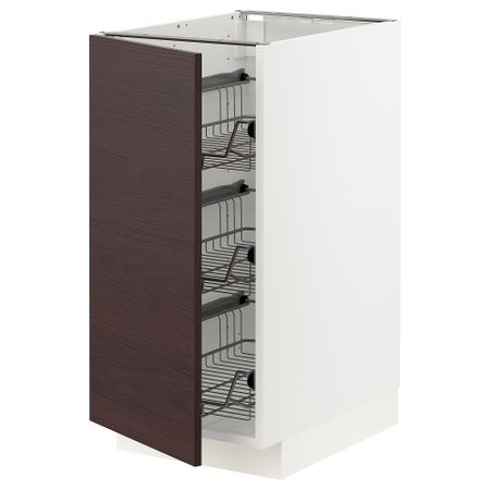 Напольный шкаф, проволочные корзины, 40x60 cm IKEA METOD МЕТОД 694.563.56
