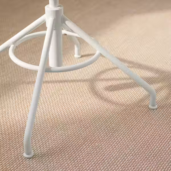 STIGBYGEL СТИГБЮГЕЛЬ Вращающееся легкое кресло - бежевый/белый - схема-чертеж с размерами