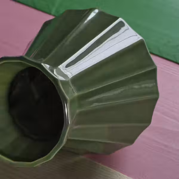 MÄVINN МЭВИНН Ваза - зеленый 19 см - фото 2