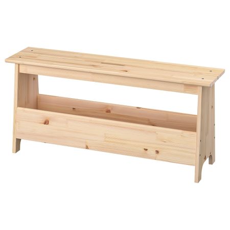 Скамья с отделением для хранения, сосна 100 см IKEA PERJOHAN ПЭРЙОХАН 605.013.20
