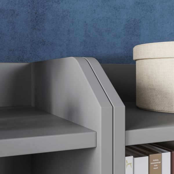 Комбинация для хранения, серый 139x46x116 см IKEA HAUGA ХАУГА 993.886.91 - фото 4