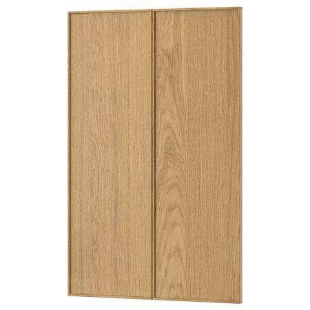 Дверца для напольного углового шкафа, 2 штуки ЭКЕСТАД, дуб (25x80 см)