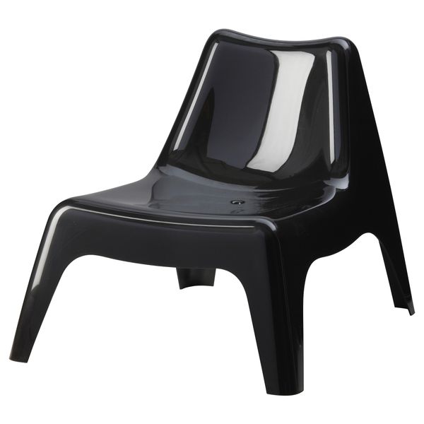 Садовое легкое кресло ИКЕА ПС ВОГЭ, черный - фото 1