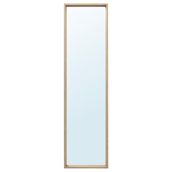 Зеркало, под беленый дуб 40x150 см IKEA NISSEDAL НИССЕДАЛЬ 403.908.70 - фото 1
