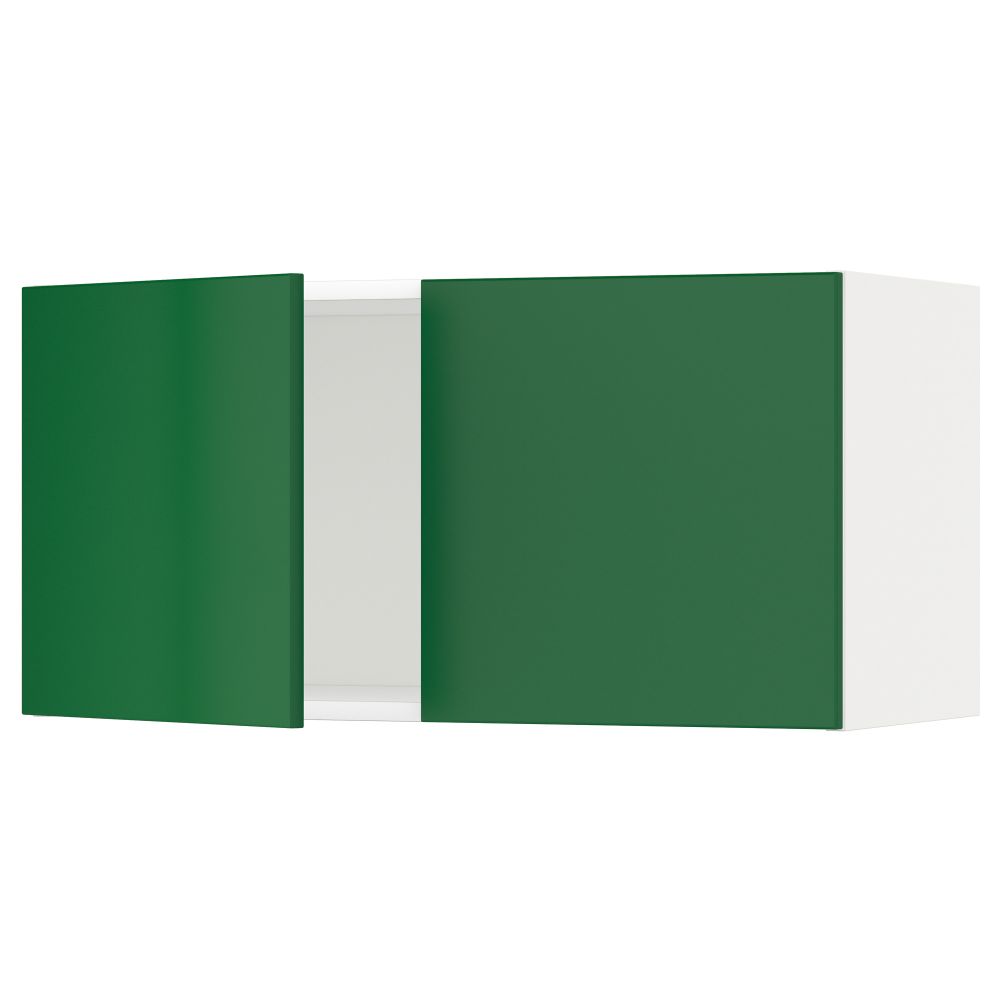 Навесной шкаф с 2 дверями МЕТОД, белый, Флэди зеленый (80x40 см) - схема-чертеж с размерами