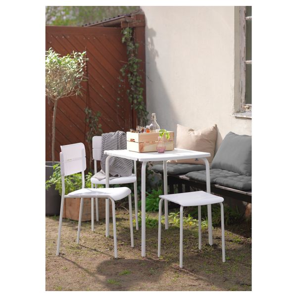 Садовый табурет ВЭДДО, белый - фото 3