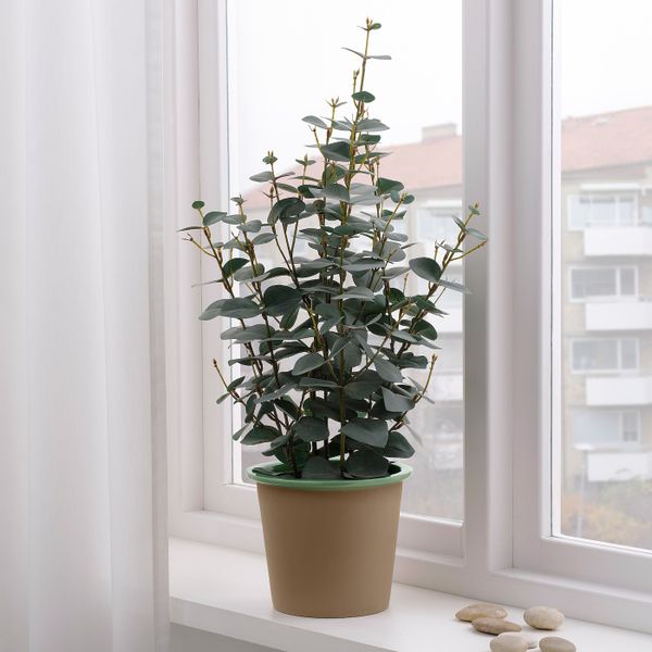 Кашпо, для дома, улицы светло-зеленый 15 см IKEA БЕРГАМОТТ 804.522.34 - фото 3