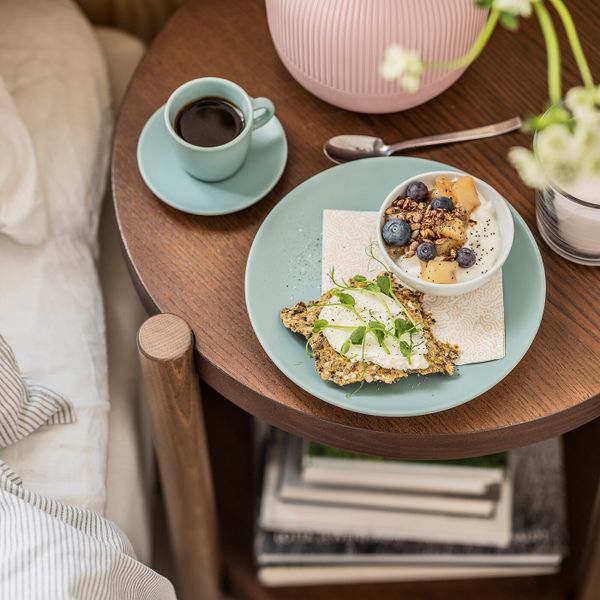 Чашка с блюдцем, матовая поверхность светлая бирюза 7 сл IKEA FÄRGKLAR ФЭРГКЛАР 704.818.21 - схема-чертеж с размерами