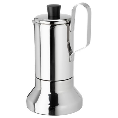 Эспрессо-кофеварка для/варочная панели, 0.4 л, нержавеющая сталь IKEA METALLISK 703.602.25