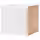 KALLAX Вставка с дверцей - волнистый/белый 33x33 см