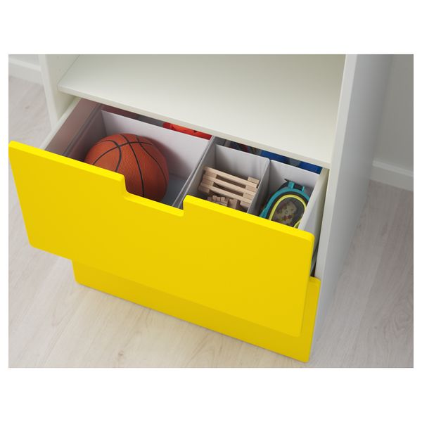 Комбинация для хранения СТУВА, белый, желтый (60x50x128 см) - фото 3