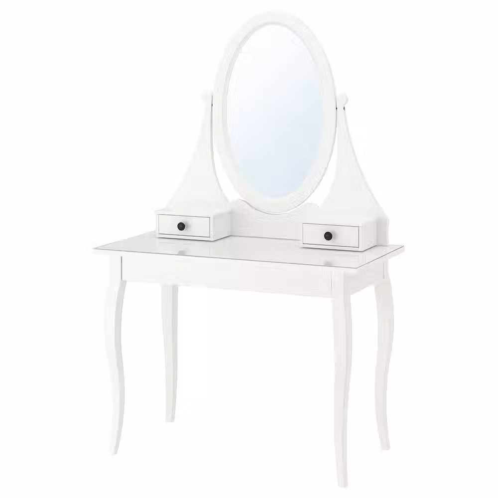 HEMNES Туалетный столик с зркл - белый 100x50 см - фото 1