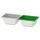 Контейнер, зеленый/серый 10x12 см IKEA VARIERA ВАРЬЕРА 903.829.00