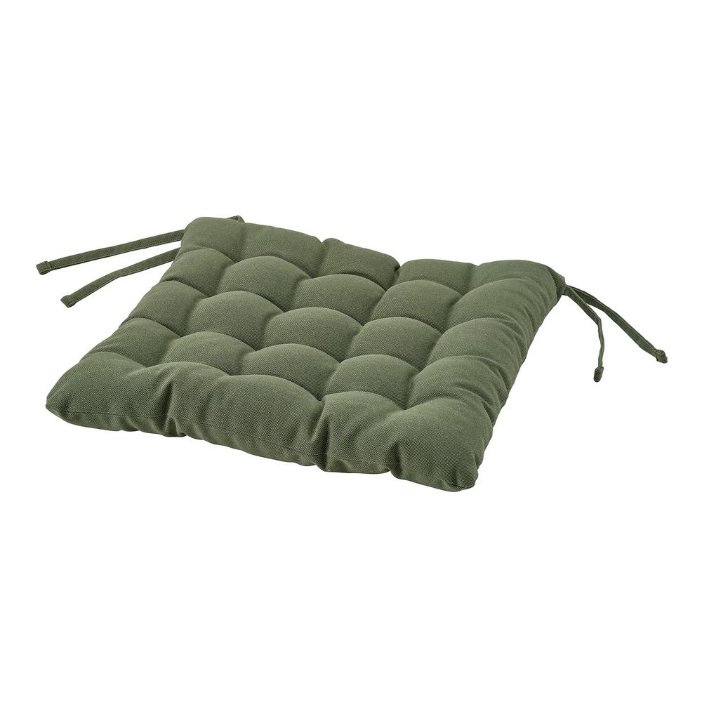 VIPPÄRT Подушка на стул - зеленый 38x38x6.5 см - фото 1