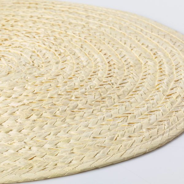 Салфетка под прибор, пальмовый лист/естественный 37 см IKEA SLUTEN СЛУТЕН 803.794.70 - фото 2