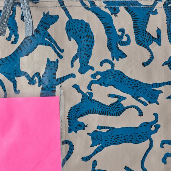 Мешок, с рисунком кот/синий бежевый IKEA PLUGGHÄST ПЛУГГХЭСТ 304.820.21 - схема-чертеж с размерами