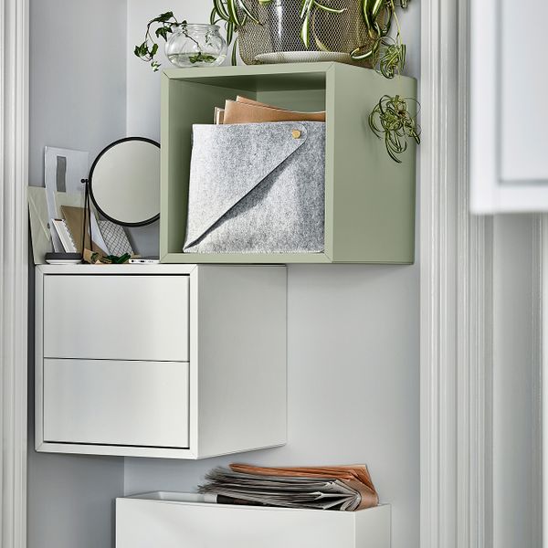 Навесной модуль, 35x35x35 см, светло-зеленый IKEA EKET ЭКЕТ 194.293.46 - фото 6