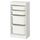 Комбинация для хранения + контейнеры, белый, белый, 46x30x94 см IKEA TROFAST ТРУФАСТ 195.749.51