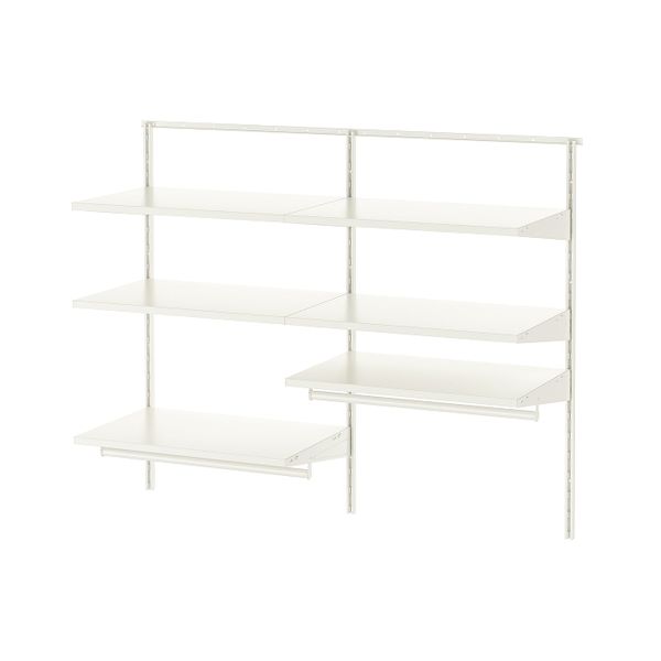 Гардероб, комбинация, белый 125x40x101 см IKEA BOAXEL БОАКСЕЛЬ 393.840.16 - фото 1