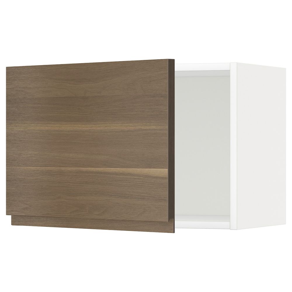 Навесной шкаф, белый/Воксторп под грецкий орех 60x40 см IKEA METOD МЕТОД 194.459.83 - фото 1