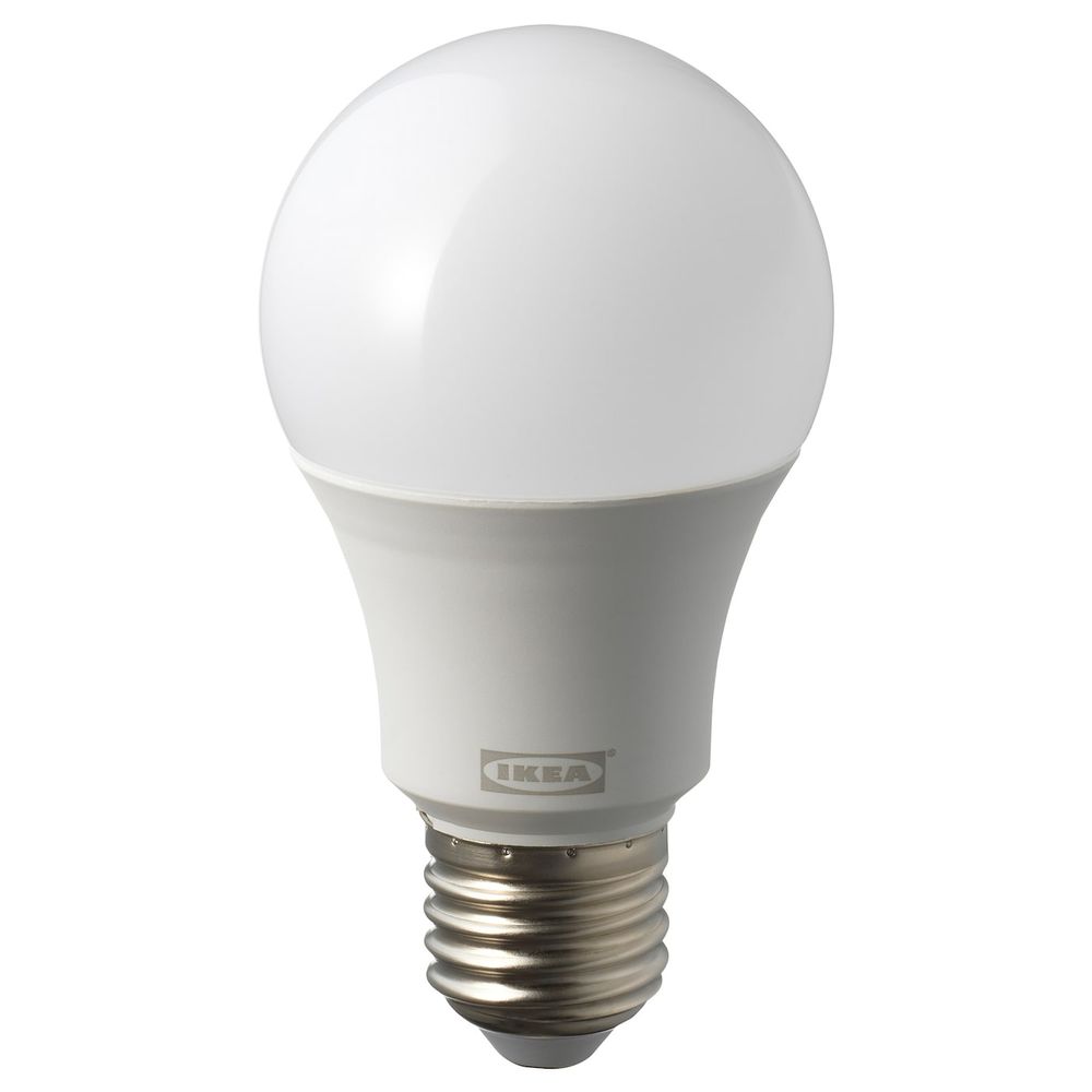 Светодиод E27 1000 лм, шарообразный молочный, 4000 Кельвин IKEA РИЭТ 004.562.45 - схема-чертеж с размерами