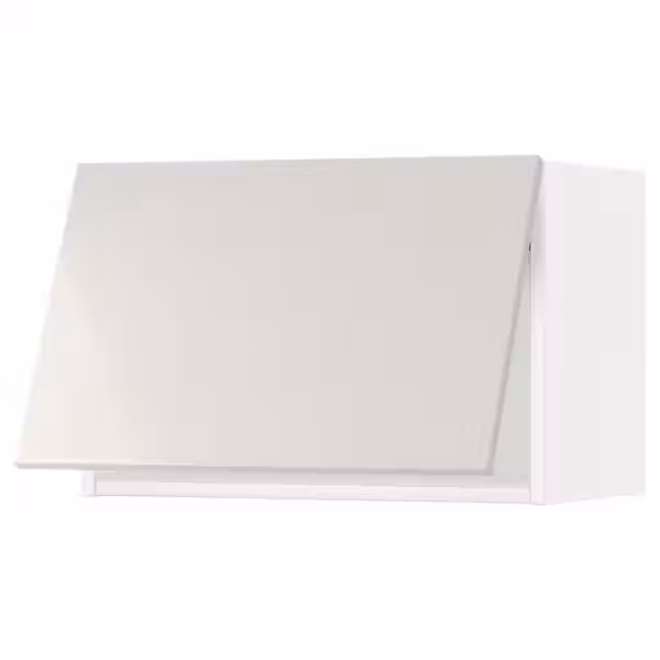 METOD Горизонтальный навесной шкаф - белый/Ringhult светло-серый 60x40 см - фото 1