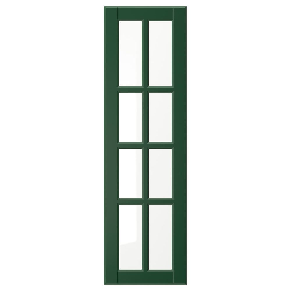 Стеклянная дверь, темно-зеленый 30x100 см IKEA BODBYN БУДБИН 704.446.59 - фото 1