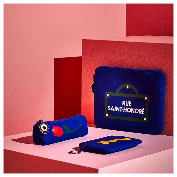 Чехол ФЁРНИАД, синий - схема-чертеж с размерами