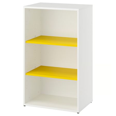 LASTARE Комбинация д/хранения - белый/желтый 60x42x100 см