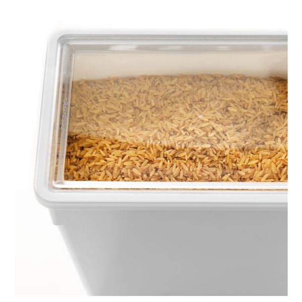 Контейнер + крышка для сухих продуктов ТИЛЛЬСЛУТА, белый (23x15x23 см) - схема-чертеж с размерами