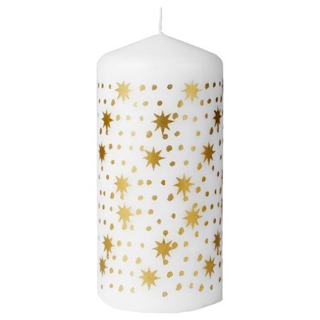 Неароматическая формовая свеча, золотой, 14 см IKEA VINTERFINT 905.519.07