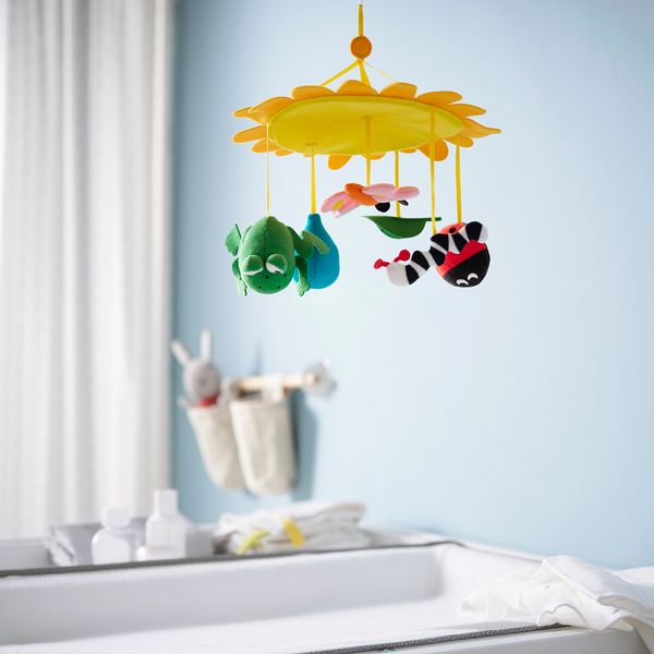 Мобильный, желтый IKEA KLAPPA КЛАППА 403.650.26 - схема-чертеж с размерами