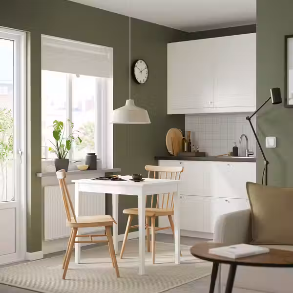 NÄSINGE НЭСИНГЕ / HÖGVED ХЁГВЕД Стол и 2 стула - фото 2