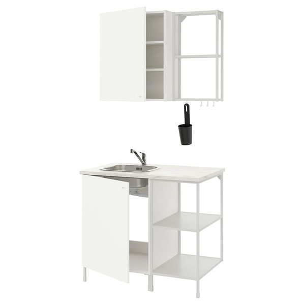 Кухня, белый, 103x63.5x222 см IKEA BEGIVENHET БЕГИВЕНХЕТ 993.368.95 - фото 2