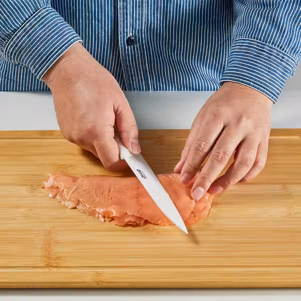 HACKIG Набор ножей,3 штуки - керамика белый/бежевый - фото 3