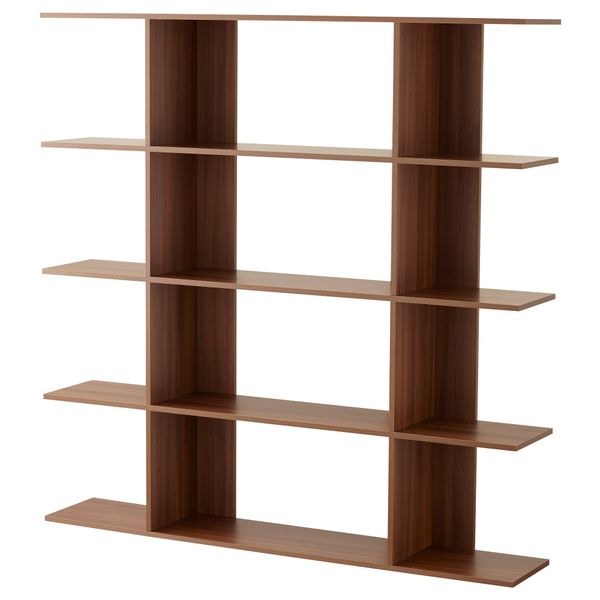 Стеллаж ХОРДА, классический коричневый (155x155 см) - схема-чертеж с размерами