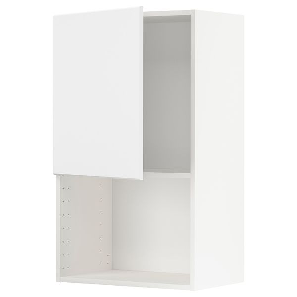 Навесной шкаф для СВЧ-печи, белый/Кунгсбакка антрацит 60x100 см IKEA METOD МЕТОД 592.196.43 - схема-чертеж с размерами