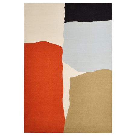 Ковер безворсовый, ручная работа/разноцветный 133x195 см IKEA TVINGSTRUP ТВИНГСТРУП 504.953.72