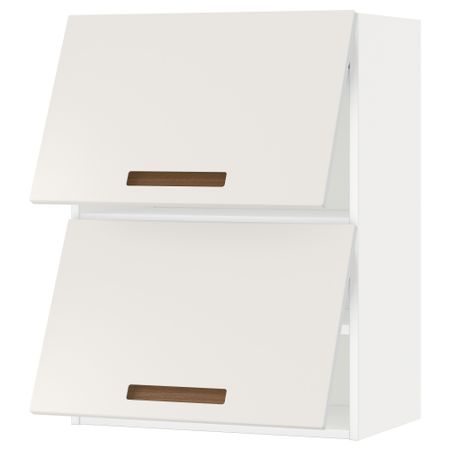 Навесной шкаф, 2 дверцы, горизонтальный МЕТОД, белый, Мэрста белый