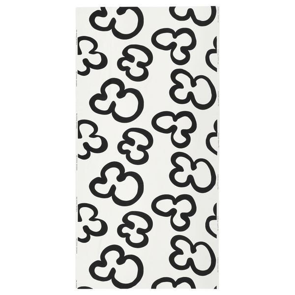 Отрез ткани, белый, черный, 150x300 см IKEA KLIPPBRÄCKA РЭККА 805.837.63 - фото 1