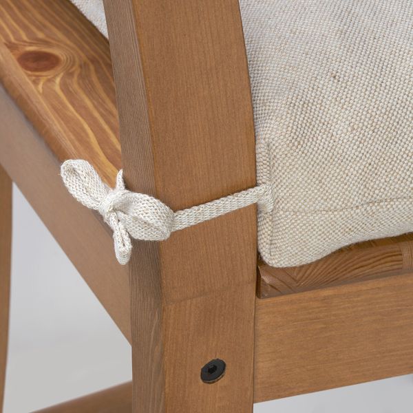 Подушка на стул, неокрашенный, 35/43x37x7 см IKEA ЭТЛА 404.536.07 - фото 3