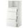 Высокий шкаф для СВЧ с 3 ящиками МЕТОД / ФОРВАРА, белый, Рингульт белый (60x60x140 см)