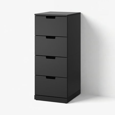 NORDLI Комод с 4 ящиками - антрацит 40x99 см