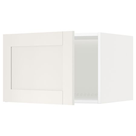 Верхний шкаф на холодильник, морозильник МЕТОД, белый, Сэведаль белый