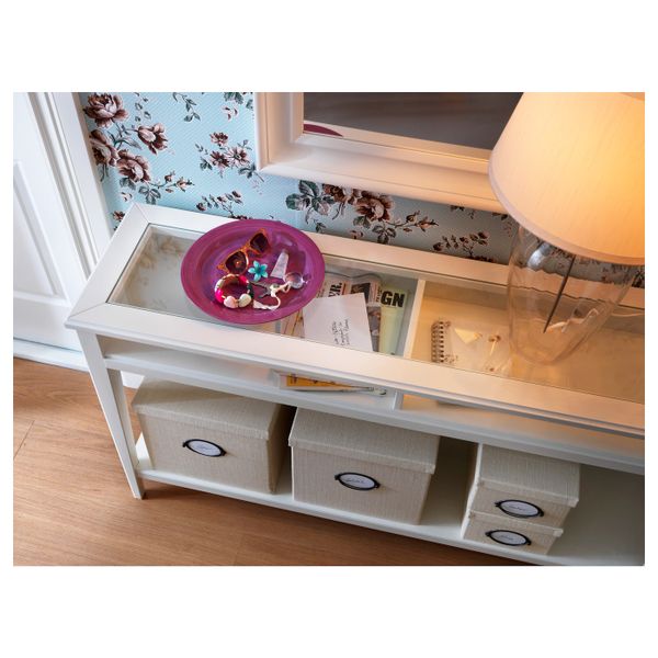 Консольный стол, белый/стекло 133x37 см IKEA LIATORP ЛИАТОРП 603.832.51 - фото 7