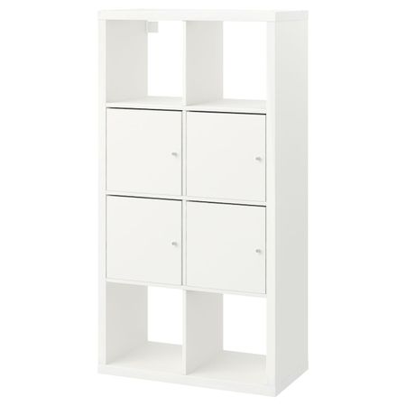 Стеллаж с дверцами, белый 77x147 см IKEA КАЛЛАКС 592.268.89