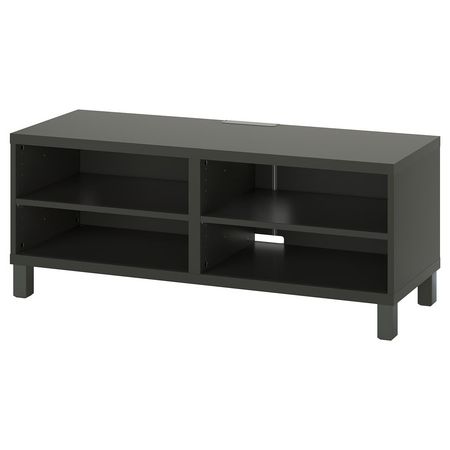 BESTÅ Тумба под ТВ - темно-серый 120x40x48 см