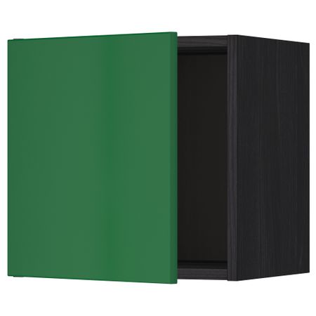 Шкаф навесной МЕТОД, черный, Флэди зеленый