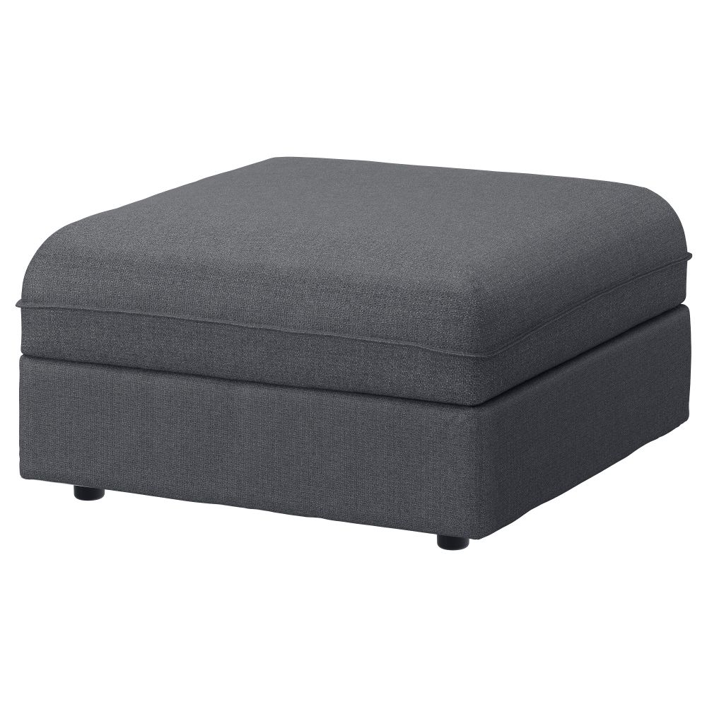 Секция дивана+отделение для хранения ВАЛЛЕНТУНА, Хилларед темно-серый - фото 1